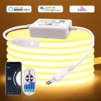 Tira de luces Led WIFI, tira de luces Led COB de alto brillo de 220V, cinta Flexible impermeable IP65 para iluminación de jardín al aire libre de habitación - details 0