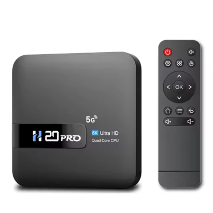 Dispositivo de TV inteligente H20PRO, decodificador con Android 10, 2GB, 16GB, 6K, reproductor multimedia, WIFI 2,4 y 5G, muy rápido, 1080P, enchufe europeo - 1