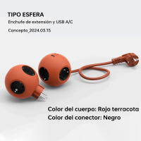 Enchufe multifunción con salida de corriente Enchufe europeo Adaptador de corriente para el hogar y la oficina de 3680 W con protección contra sobrecargas y salida estándar, tanto tipo C como USB están disponibles - details 0