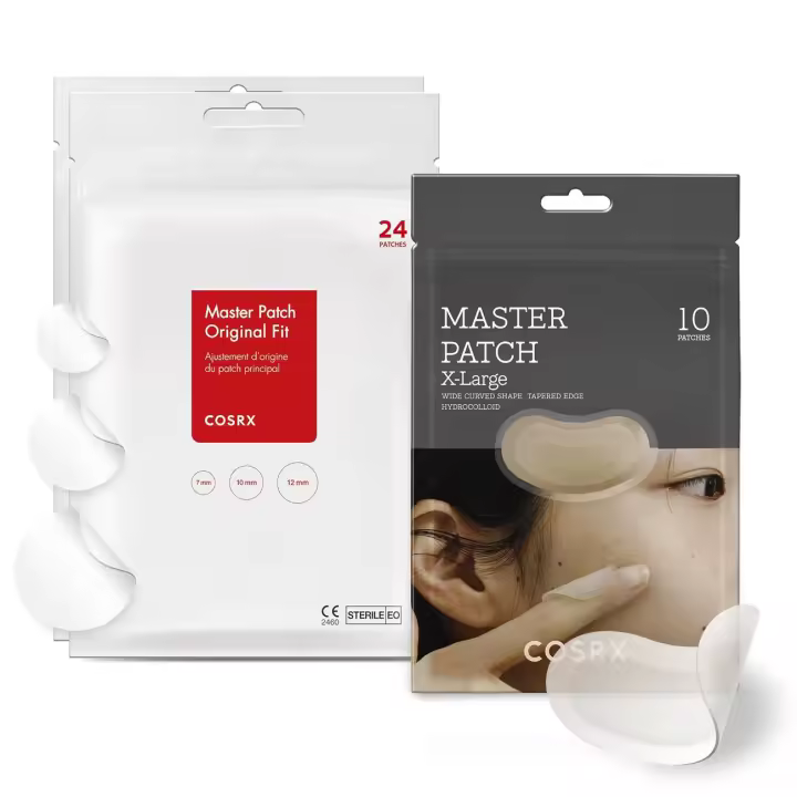 COSRX Maximized Duo - Paquete de 2 espinillas (48 unidades) + Master Patch Intensive X-Large (10 unidades), potente tratamiento para manchas de acné - 1