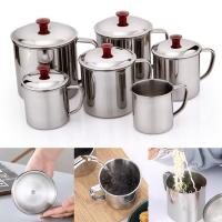 Taza de té portátil de acero inoxidable, vaso de Metal para beber, café de Camping, viaje al aire libre, taza de Camping con cubierta - details 3