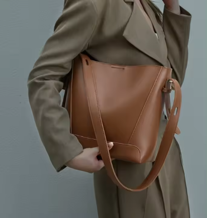 Bolso Grande para Mujer Bolso de Cuero Bandolera Moda para Compras, Fiestas, Viajes - 1