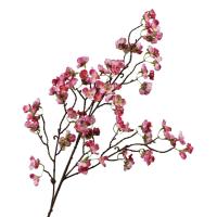 Rama de hojas de eucalipto artificiales de tacto Real, rama de flor de cerezo de seda elegante realista, flor falsa hecha a mano de plástico - details 3