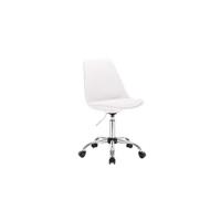 Taburete de Trabajo de 1 Pieza Giratorio Taburete de Silla Giratoria Silla de Oficina con Respaldo de Altura Regulable en Blanco - details 14