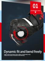 Guantes de Motocicleta para Invierno Cálidos, A Prueba de Viento, Pantalla Táctil, Antideslizantes, Talla M-XXL - details 3