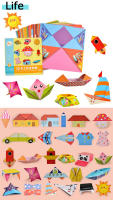 54 Uds. De papeles creativos DIY de Origami, clase de arte de vida Animal colorida, materiales hechos a mano, diversión familiar, regalo de fiesta de cumpleaños para niño y niña ZYF - details 2