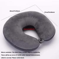 Almohada de Viaje en Forma de U Ultra-Suave con Partículas de Espuma - Lavable, Soporte para el Cuello para Todas las Estaciones y Ocio al Aire Libre - details 0