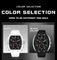 Reloj Digital Multifuncional de Lujo Premium 2025 Reloj de Moda para Hombres a Prueba de Agua con Correa de Cuero Función de Alarma Estilo Trendy - details 6