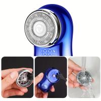 Afeitadora Eléctrica Mini Portátil para Barba Recargable por USB Uso en Hogar y Oficina - details 8