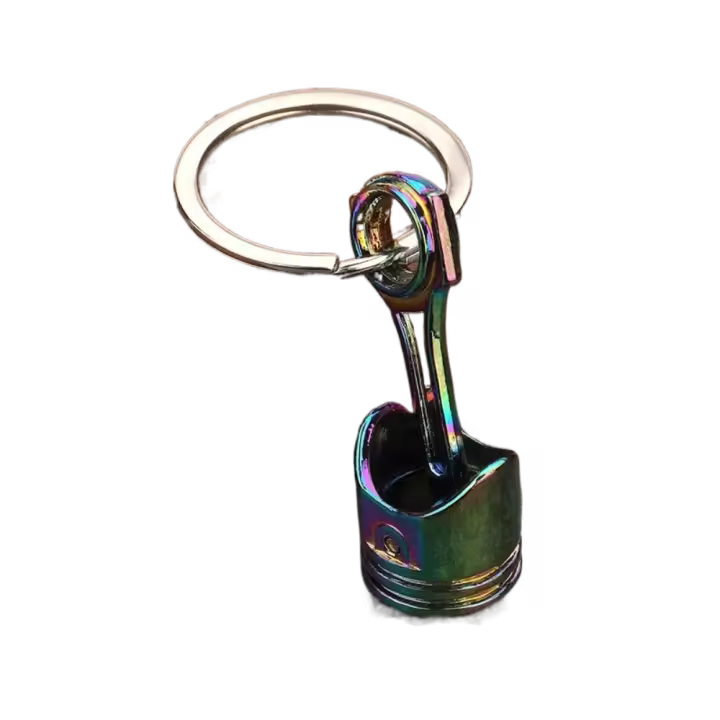 Llavero de pistón de motor de coche de aleación con personalidad, accesorios de coche INS, llavero modelo de pistón, Mini regalos - 1