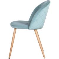 Juego 4 Sillas Comedor Tapizadas Laterales con Respaldo Asiento Terciopelo Suave y Patas Metal Ajustables, Ver - details 6
