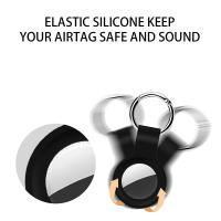 Soporte AirTag Funda AirTag Llavero Soporte para etiquetas de aire, AirTags de silicona Estuches para llaveros Etiquetas Cadena Apple GPS Artículo Buscadores iTag Accesorios Paquete de 4 - details 1