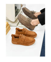 Mocasines, cordones elásticos, cómodos y versátiles, piel de cerdo transpirable, desodorante absorbente del sudor en el interior - details 1