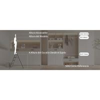 Escalera Taburete de aluminio Antideslizante Pedal plegable Acero para el hogar Amplia capacidad