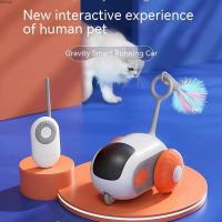 ATUBAN Wireless Gravity Sports Car Remote Control Electric Cat Toy Tease Cat Stick Pet Supplies,Party and for Cat Funny Toy - details 1
