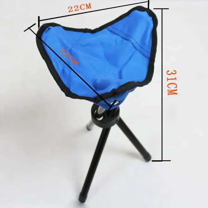 Silla de camping multifuncional para pesca triangular pequeña al aire libre, taburete plegable, silla de parque para necesidades diarias del hogar - 1
