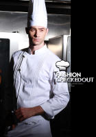 Uniforme de cocina de restaurante de invierno de alta calidad, uniforme de cocinero grueso y lavable, chaqueta de chef blanca de manga larga - details 8
