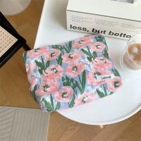 Bolsa de Maquillaje Floral de Algodón Monedero de Bolsillo con Cierre de Cremallera para Mujeres - details 9