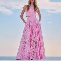 Nuevo traje de mujer, top sin mangas + falda larga conjunto, vacaciones casuales sueltas de dos piezas femenina - details 4
