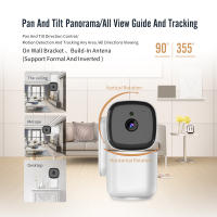 Cámaras de vigilancia interior doméstico inalámbrico WIFI Internet remoto inteligente Visión nocturna 1080p alarma vigilancia 360 grados - details 0