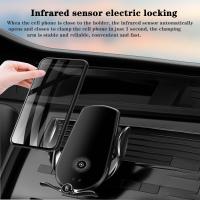 Soporte Móvil para Coche con Carga Inalámbrica Qi de 15W Bloqueo Automático Rápido Ventilación - details 9
