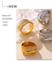 El Nuevo Anillo Geométrico de circón brillante es adecuado para los nudillos de Maple inoxidable Dorado de las mujeres, Regalos de joyería de moda y lujo de las mujeres. - details 6