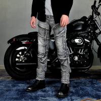 Motocicleta jeans hombres, pantalones retro locomotora de montar, Kevlar resistente al desgarro de carreras todoterreno elástico a prueba de caídas pantalones. - details 4