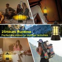 Linterna de caballo Retro recargable, luz LED multifuncional para acampar al aire libre, iluminación de tienda de viaje al aire libre, Luz Portátil - details 10