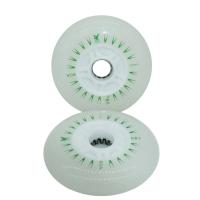 2 Piece Led Bright PU Inline Speed skate Flash rollers Rodas 100mm 110mm Scooter Roller Ruedas inline Skating wheels - details 8