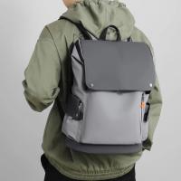 Mochila para ordenador portátil de cuero PU impermeable para hombre, mochila grande para ordenador de negocios, mochila urbana para hombre, carga USB - details 16