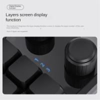 Perilla de teclado RGB para juegos, accesorio mecánico Hotswap, Macropad, programación Macro, personalizado, negro - details 3