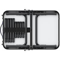 Mesa de Camping Plegable Anbte Longitud Ajustable Impermeable Negro Ideal para BBQ en la Playa - details 5