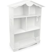 Estantería de Madera para Niños, Casa Blanca, Tres Estantes, Altura 101cm, Librero para Dormitorio - details 1