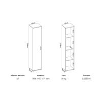 armario auxiliar; armario multiusos; armario multiusos interior; mueble multiusos; armario limpieza