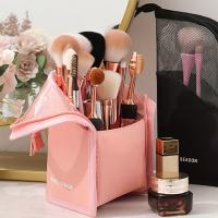 Bolsa de cosméticos de PVC, gran capacidad, impermeable, multifuncional, bolsa de almacenamiento de maquillaje de malla - details 7