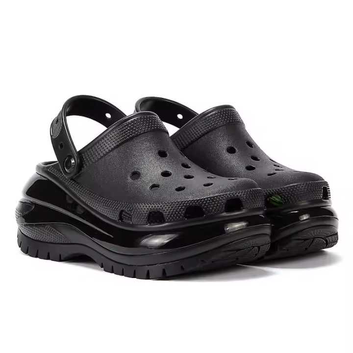Cro Classic Mega Crush Clog - Sandalias Negeras para Mujer - Suela Crush Extra Gruesa - 1