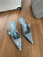 Zapatos vaqueros con estampado de leopardo para mujer con tacones de aguja - details 8