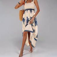 Verano nuevo vestido estampado elegante y elegante de moda para mujer - details 9