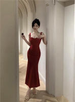 Elegante Vestido Largo de Noche Hepburn Ajuste Delgado, Acentuador de Figura - details 7