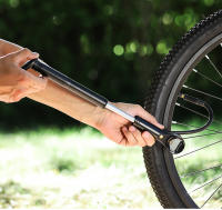 Mini bomba de choque para neumáticos de bicicleta, bomba de horquilla de mano portátil, 320PSI, bomba de aire para bicicleta con válvulas Presta Schrader digitales de presión - details 9
