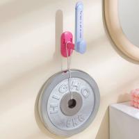 Estante de almacenamiento retráctil para cuerda para el cabello, soporte de papel higiénico montado en la pared sin perforaciones, ahorra espacio, collar de dopamina, soporte para pulsera, 2 uds. - details 9