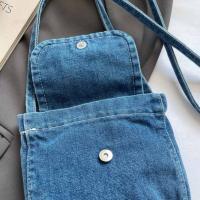 Bolso de lona vaquero informal Y2K, bolso Vintage de gran capacidad estilo callejero, bolso de compras, bolso cruzado sólido de Color sólido para mujeres y hombres - details 20
