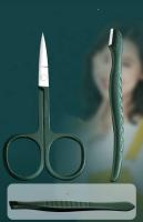 Juego de cortaúñas de acero inoxidable, herramientas de aseo con estuche portátil, herramienta de Arte de manicura, corte de uñas verde - details 2