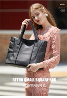 Bolso de mujer de piel de vaca de primera capa, nuevo bolso de gama alta, bolso de hombro de mujer de gran capacidad de cuero genuino de moda. - details 0