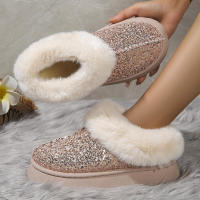 Botines de mujer de felpa cortos de moda con punta redonda Gran venta 2024 - details 2