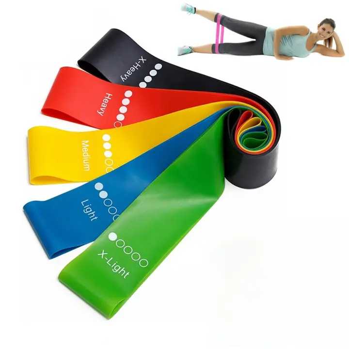 Tcare Set de Banderas de Resistencia, 5 Banderas Elásticas para Hombres y Mujeres - 1
