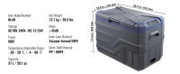 SucceBuy Refrigerador-congelador portátil para automóvil,-4 ℉ -68 ℉   Enfriador de compresor ajustable, 12/24 V CC y 100-240 V CA para exteriores, camping - details 11