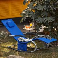 jardín Mecedora con reposapiés Tumbona ergonómica Negro OGS28-SCHx2 ES - details 95