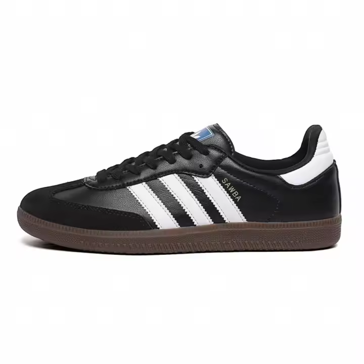 Buroalma Zapatilla samba Sneaker Mujer Zapatillas Dexter de tres rayas de cuero genuino talla 36-45 - 1