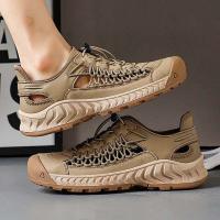 Sandalias de hombre, novedad de verano, zapatos de playa para hombre con suela blanca. Simples, transpirables y resistentes al desgaste. - details 7